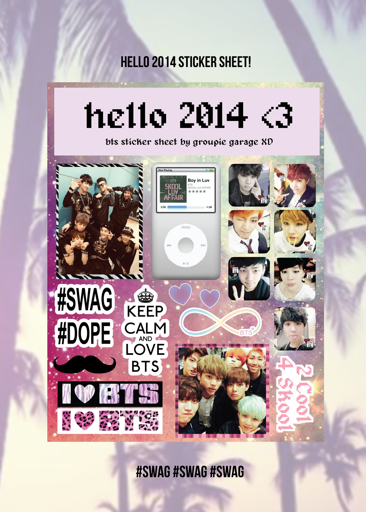 Hello 2014 <3 sticker sheet!