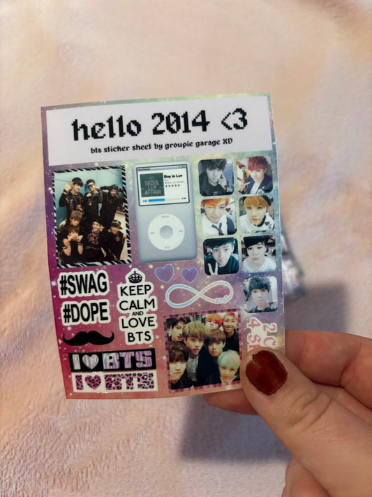 Hello 2014 <3 sticker sheet!