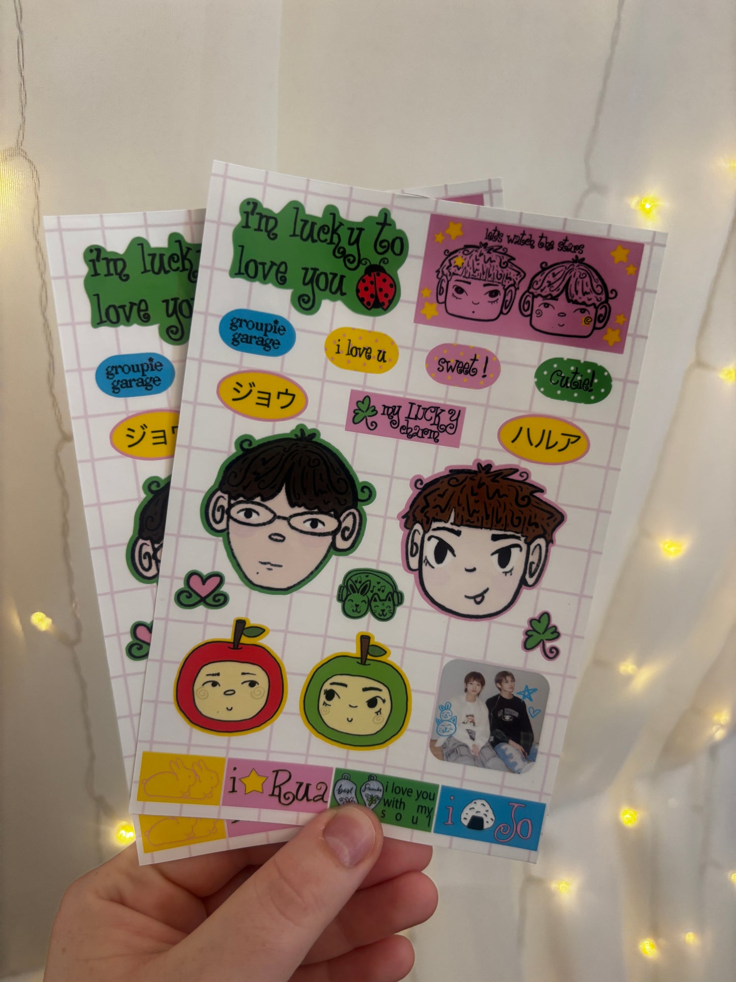 lucky charm JoRua sticker sheet!