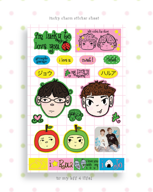 lucky charm JoRua sticker sheet!