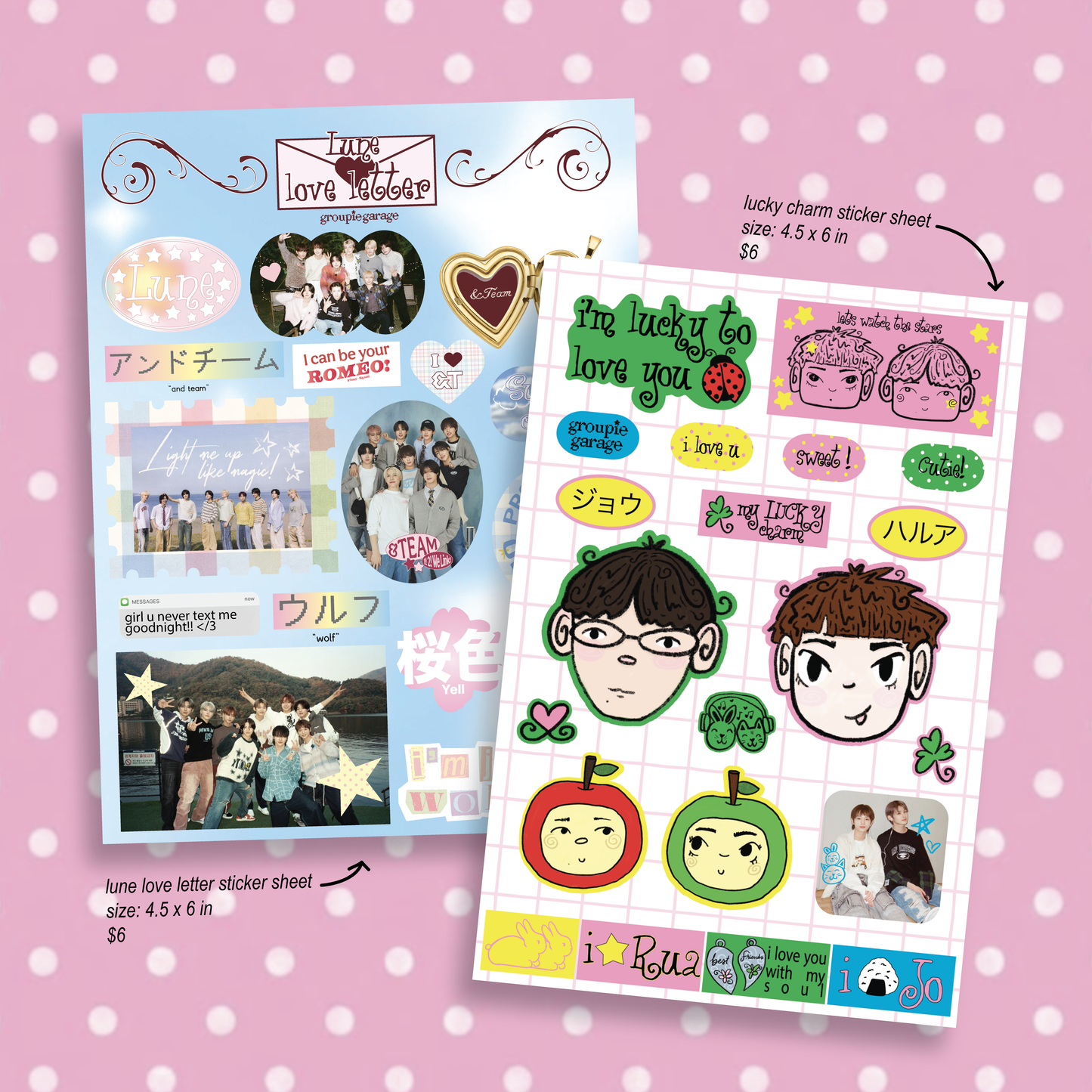 lucky charm JoRua sticker sheet!